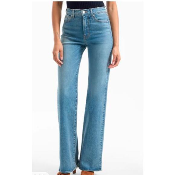 Veronica Beard Crosbie High Rise Wide Leg Jeans Ripple Haze Sz 25 NWT 348 - Picture 5 of 6